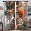 The Maiden and the Dragon Modern Living Room Curtains for Camera Blackout Curtain for Room 2 Panel Partition Shades Kitchen Home