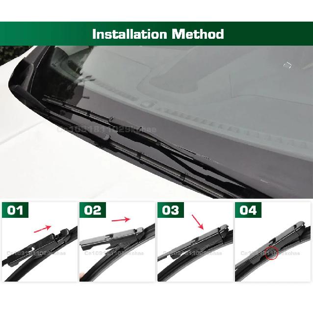 For Ford Transit Connect MK2 2014-2023 2015 2016 2017 2018 LHD&RHD Front Wiper Blades Windshield Windscreen Window Brush 28"+28"