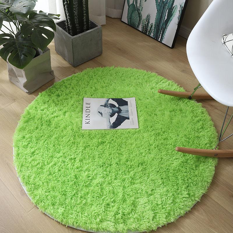 Thicken Round Carpet Living Room Bedroom Cute Room Bedside Carpet Fitness Yoga Carpet Hanging Basket Computer Chair Mat