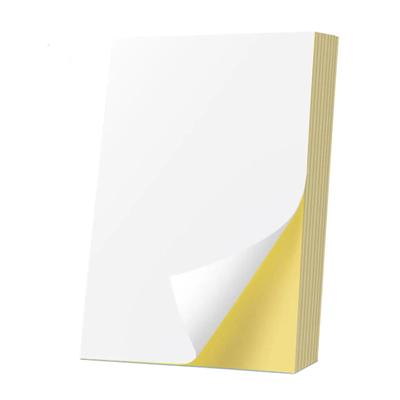 Papier adhésif A4, étiquette autocollante blanche, pour imprimante laser à jet d'encre, facile à décoller, feuilles d'autocollants imprimables, 20 à 50 feuilles