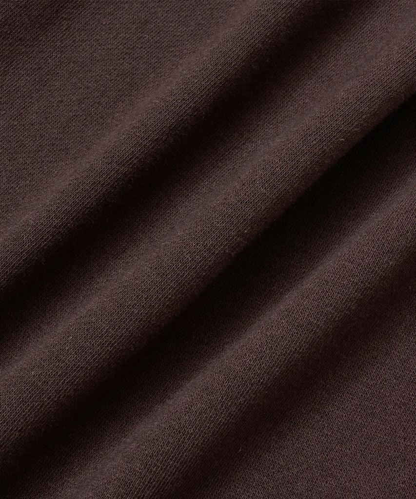 BROWNBREATH Tag Two Tuck Wide Sweat Pants - Dark Brown