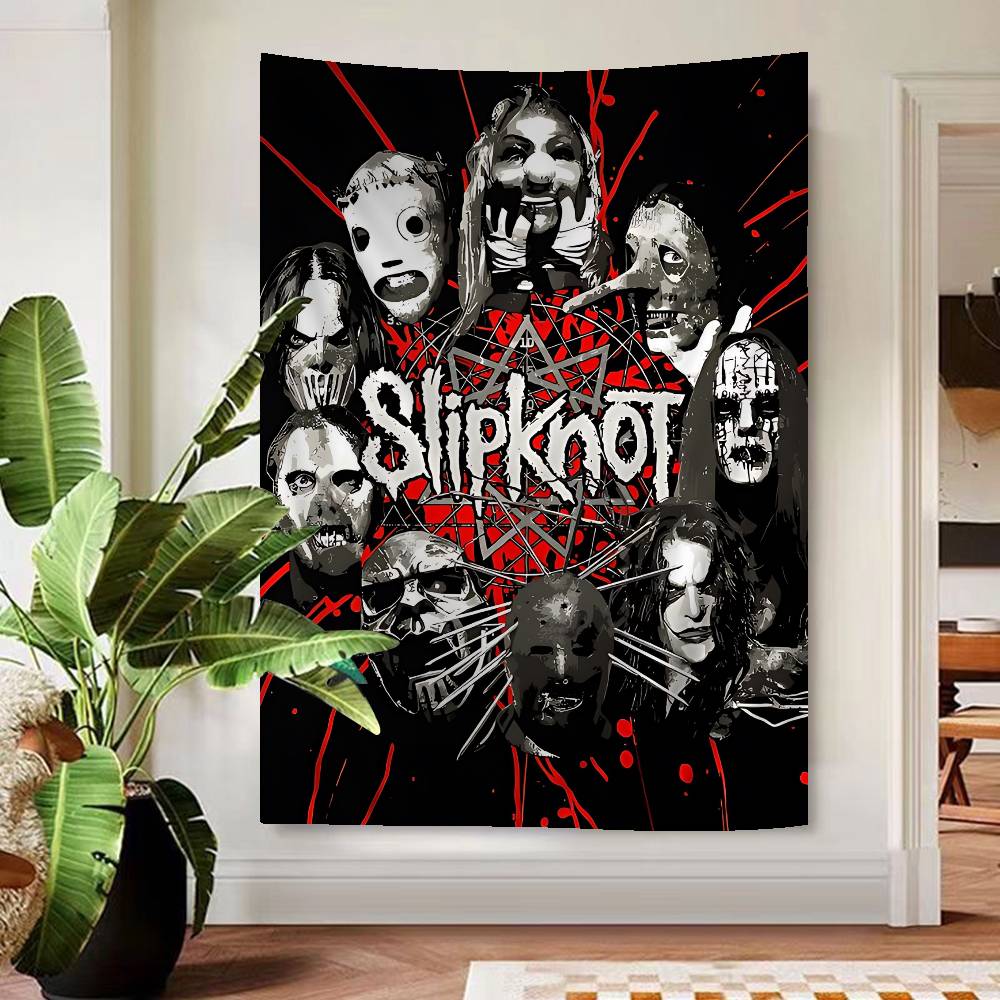 Band Rap SSlipknot Cartoon Tapestry Wall Hanging Decoration Household Home Decor