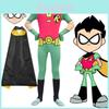 Anime Teen Titan Robin Kostüm für Jungen Perfekter Superhelden-Cosplay-Jumpsuit**