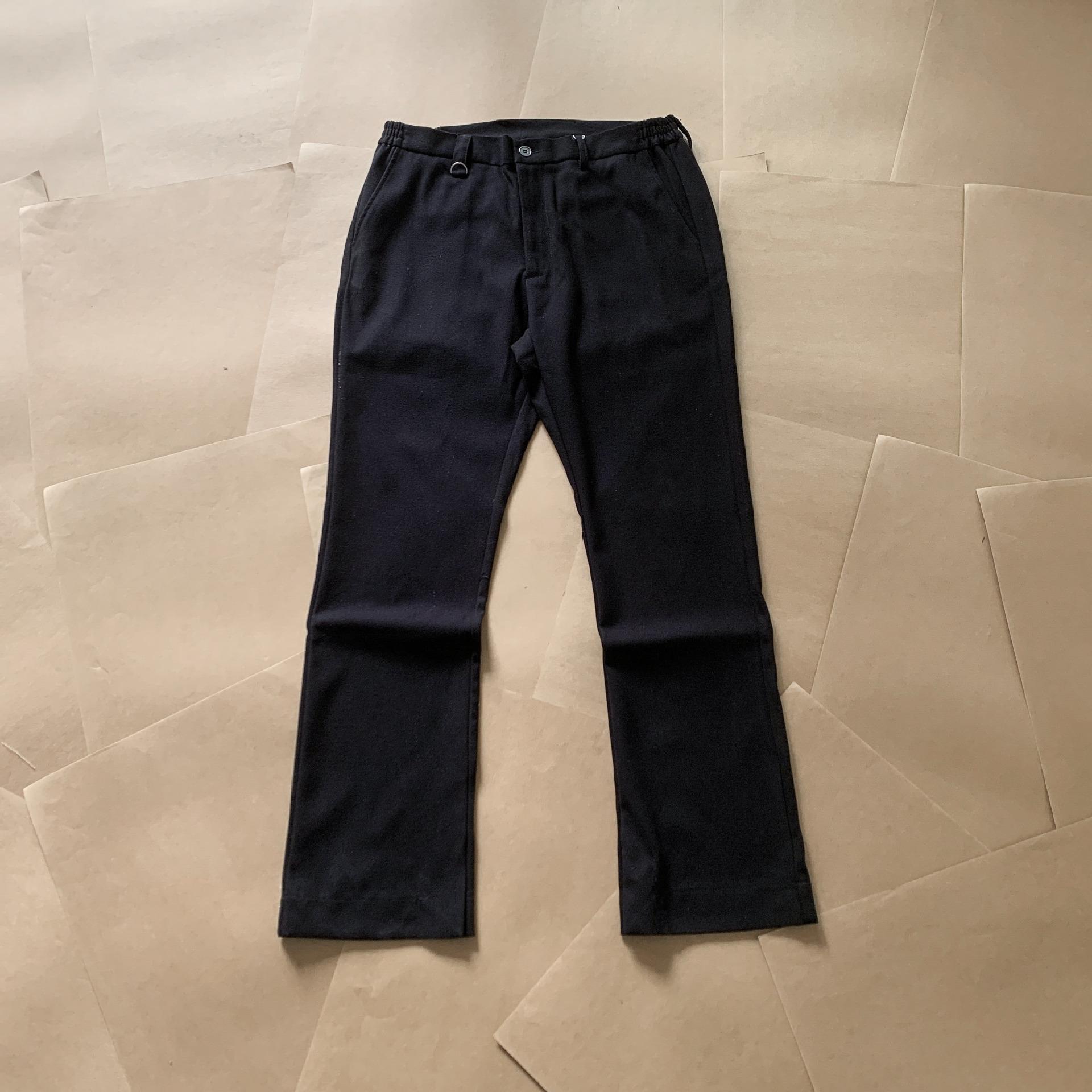 

AUTICUP Весна/Лето Свободный Крой Широкие Брюки с Разрезом по Книзу Повседневные Костюмные Брюки Medium чёрный