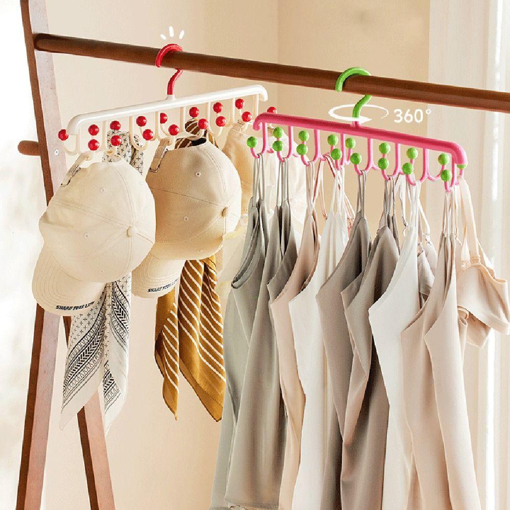 Gifts Dopamine Clothes Hanger Multi-functional Multi-hook Underwear Strap Rotating Hook Seamless Hangers Clothes Rack