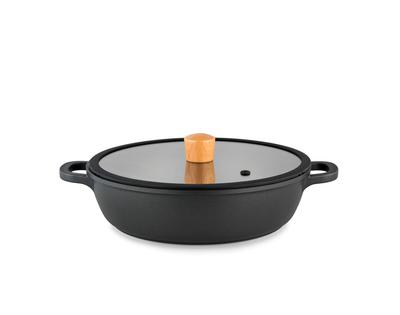 SENSARTE stolní sukiyaki 28 IH plyn všestranný pro snadné se sklem oden Hrnec se dvěma rukojeťmi, hrnec, hrnec, cm, kompatibilní, kompatibilní, vaření, pečení,
