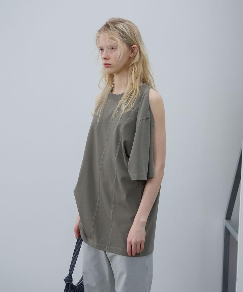 LCDC™ Shoulder Slit Top (Khaki)