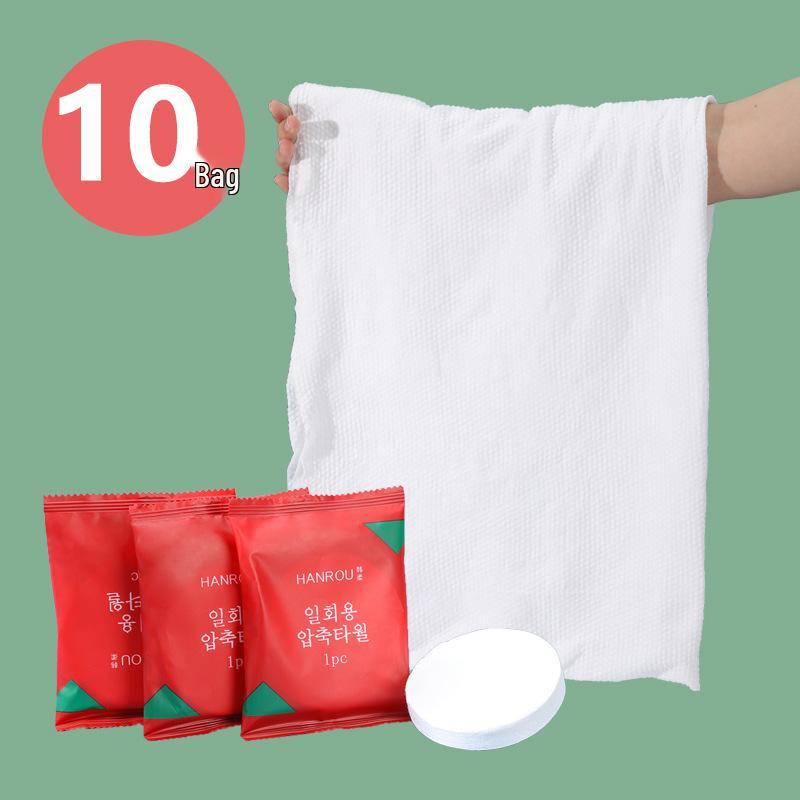 Extra Large Compressed Pure Cotton Bath Towel - Disposable & Extra Thick for Travel and Hotel Use