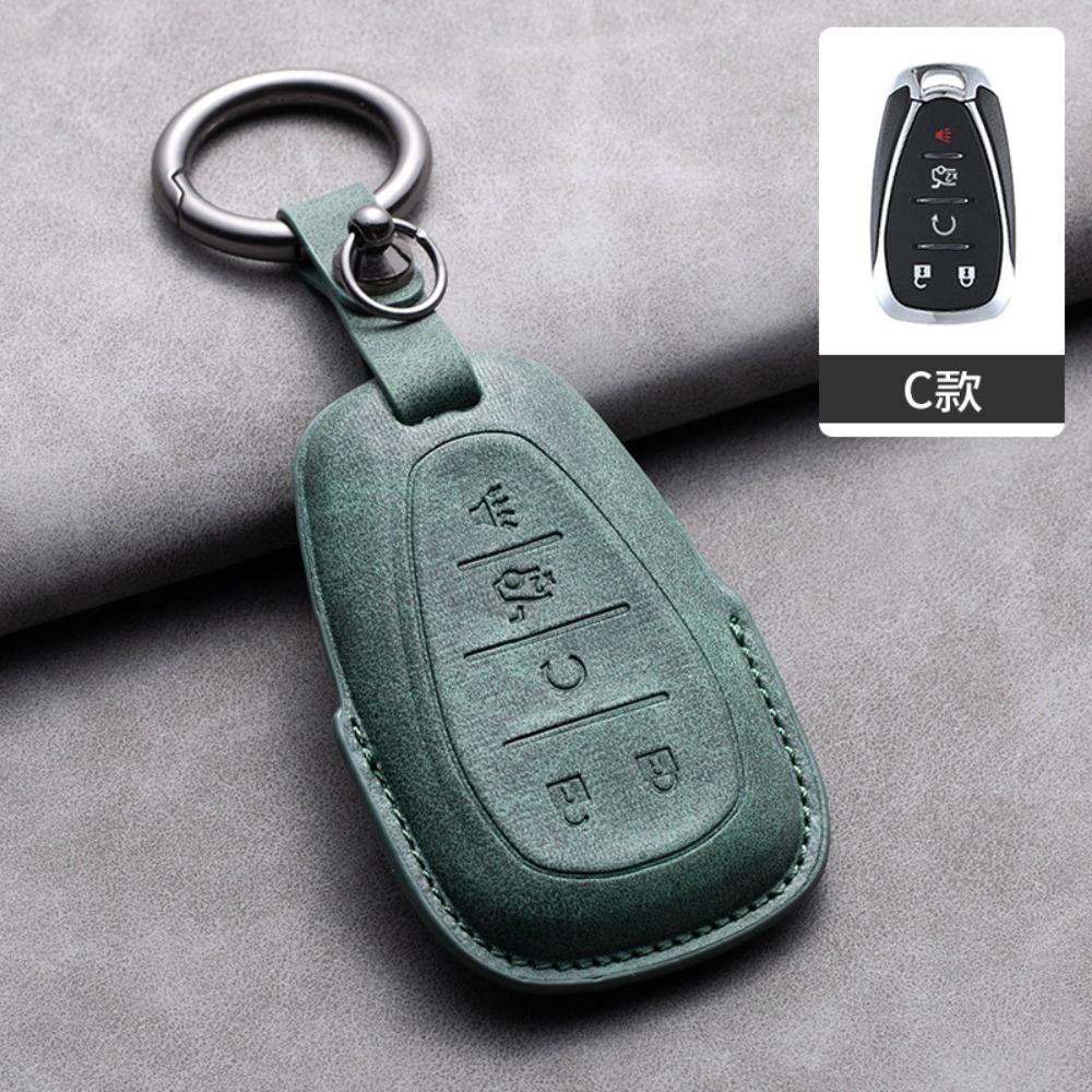 Premium for Nappa Leather Key Cover for Chevy Malibu XL Equinox Blazer Camaro Car Keys