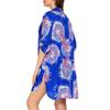 Women's Swimwear V-neck Beach Smock Shirt Bikini Beach Long Top
