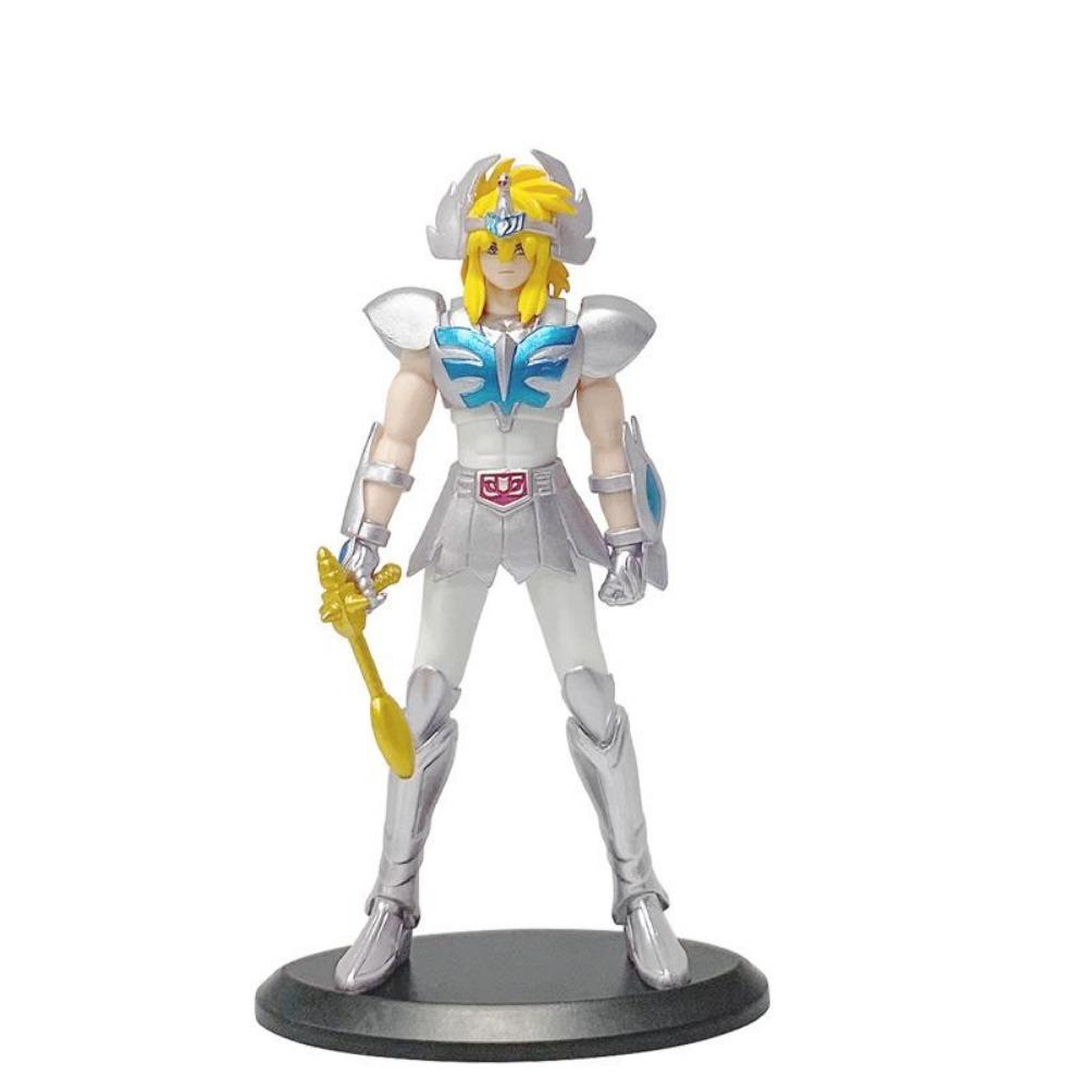 19CM Anime Figure Phoenix Ikki Hyoga Seiya Shiryu Standing Armor Model Children's Toys PVC Box Desktop Collection Decoration