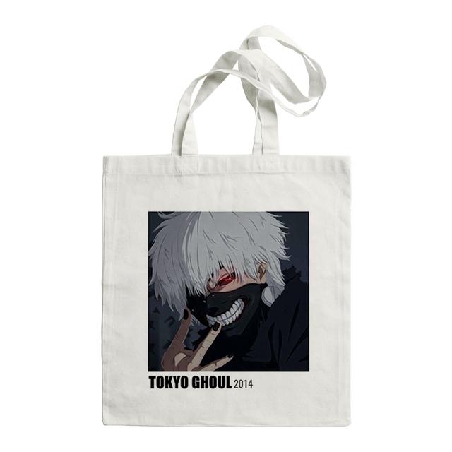 Japan Anime Kaneki Ken Tokyo Ghoul Canva Bag Harajuku Gothic Style Shopper Large Capacity Women Bag Shoulder Bag Vintage HandBag
