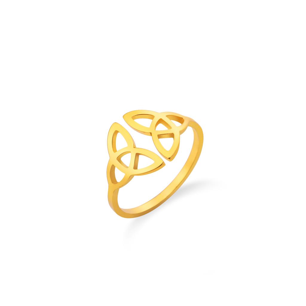 Celtic Knot Open Ring Vintage Unisex Jewelry Trendy Adjustable Band Christmas Gift