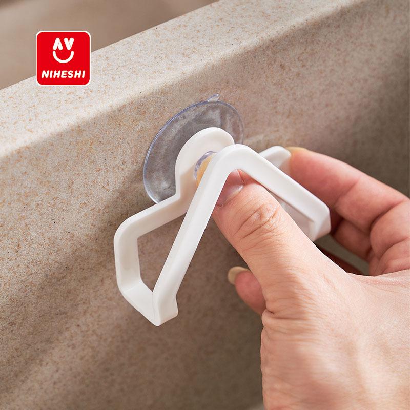 NSH Aquarium Saugnapf Abfluss & Schwammhalter - Multifunktionaler Küchen-/Badezimmer-Organizer.