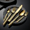 5PCS Stainless Steel Knife, Fork, Spoon Heavy-duty Western Steak Tableware Set