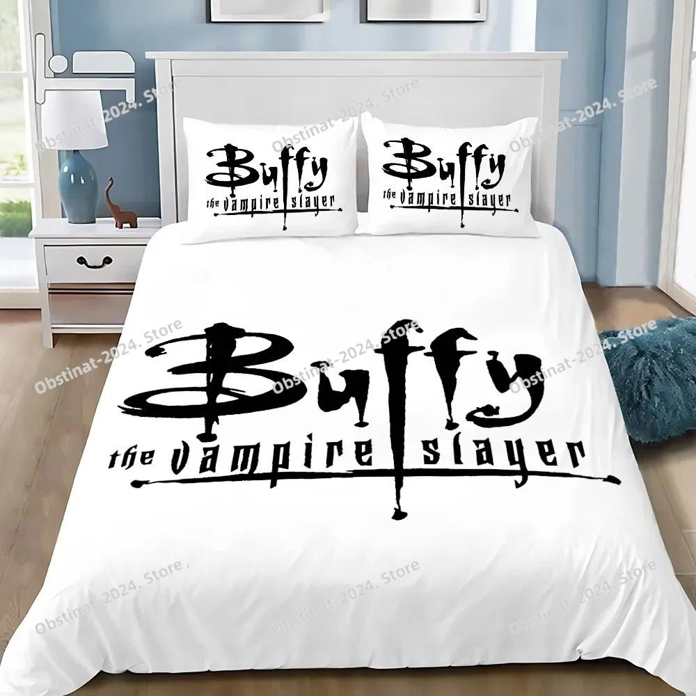B-Buffy the Vampire Slayers Adult Bedding Set Printed Duvet Cover Pillowcase Single Double Style Queen King Size Sets