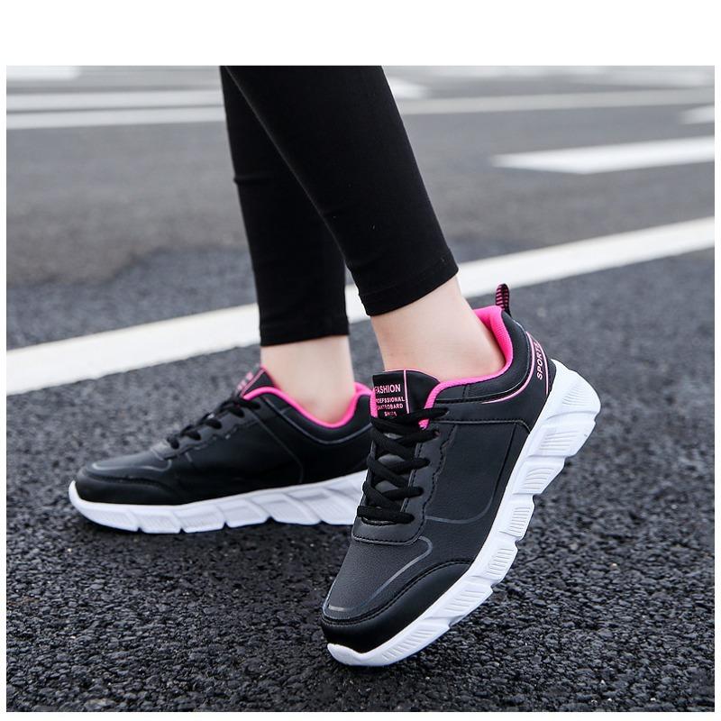 Leder-Board-Schuhe für Damen Flachsohlige Freizeit-Sportschuhe