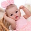 18 Inch Lifelike Reborn Bady Doll Full Silicone Vinyl with Visible Veins Newborn Dolls Early Educational Toys Toddler Birthday Gifts