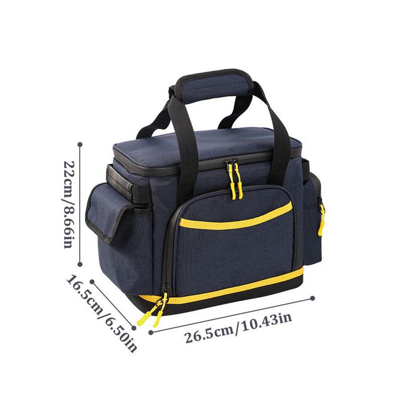 Portable Power Station Carrying Bag With Handle Waterproof Oxford Cloth Carrying Pouch Multiple Pockets For Charging Cables