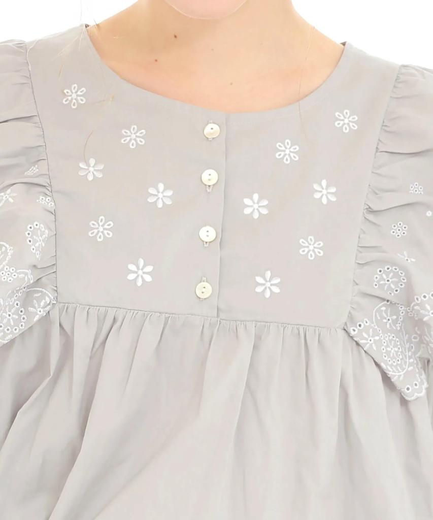 Narue Gray AO Lace Pajama Set Women's (Size 60)