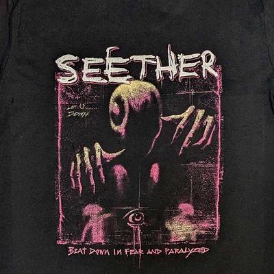 Vintage Seether T Shirt Beat Down Band Short Sleeve BO288 Unisex T-Shirt