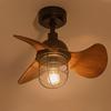 22 Inchs E27 Bulb Electric Fan Lamp Household Old School Ceiling Fan Light Bedroom Small Ceiling Fan