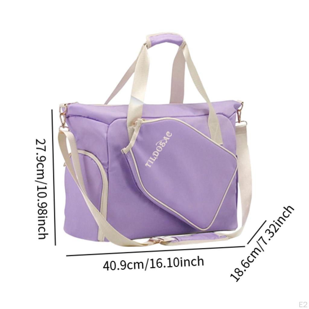 Women's Pickleball Bag Racket Detachable Adjustable Shoulder Strap Gym Stylish