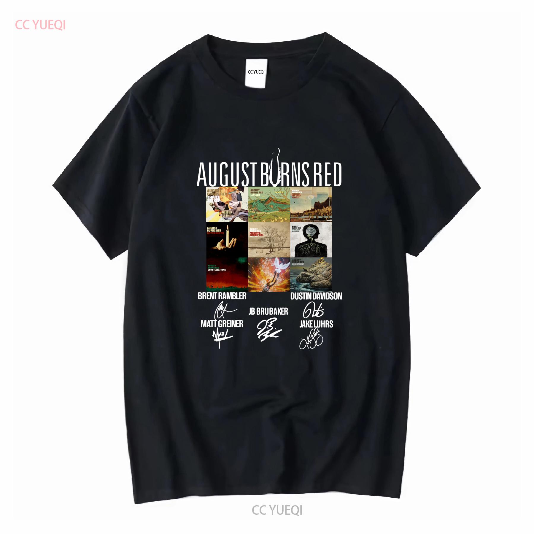 

August Burns Red Signatures Чорна Розмір S 5XL Футболка AC841 вінтажна Попрана Унісекс чоловіча Топ Для Повсякденного Носіння Зручна 4XL