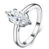 Womens Stackable Rings Irregular Moissanite Fashion OL Jewelry Non-Fading Fine Craft