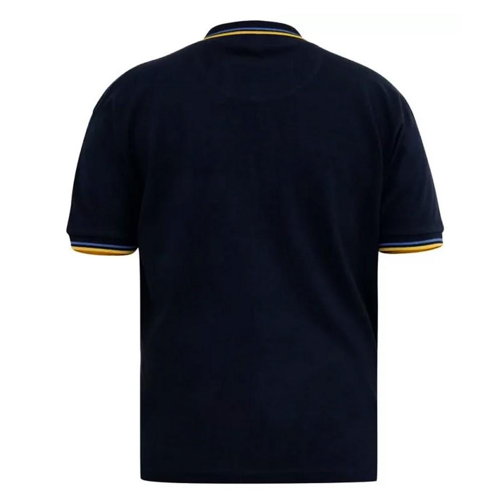 Duke Mens D555 Hamford 1 Tipped Pique Ribbed Collar Kingsize Polo Shirt