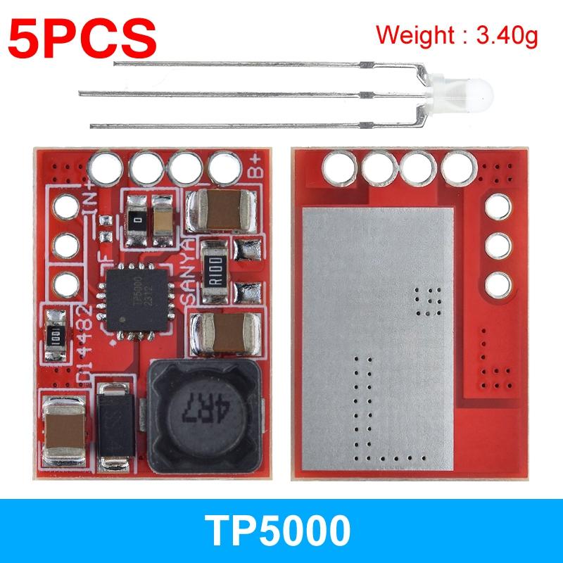 TP5100 Charging Management Power Supply Module Board TP5000 1A 2A Compatible with 4.2V 8.4V Single and Double Lithium Batteries