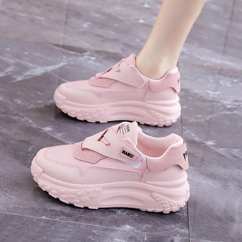 

Кроссовки Forrest Gump женские, новые, на платформе, папины туфли, модные, легкие и нескользящие, спортивные, повседневные кроссовки NK 35 розовый