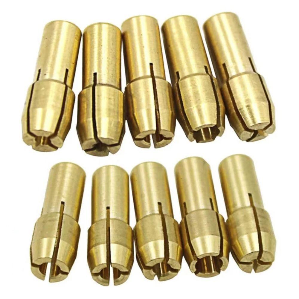 10Pcs 0.5mm-3.2mm Metal Drill Chucks Collet 4.8mm Shank Chuck Adapter Mini Drill Chucks  For Dremel