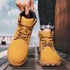 Popular Martin Boots Men's British Casual Trend High-top Shoes Fashion Couple Tooling Boots Big Head Big Yellow Boots