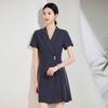 2024 Summer High-End Goddess Style Long-Sleeved Professional Suit Dress