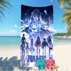 Customizable Personalized Beach Towels Genshin Impact Navelette Themed designs.Suitable for the Beach, Yoga, Sports;ideal As Beach Accessories