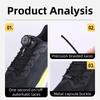 1 Paar Automatische Schnürsenkel mit Drehverschluss für Outdoor-Sneaker Ohne Binden Dickes Seil Einfache Montage Schuhzubehör