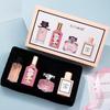 Four-Piece Long-Lasting Floral Scent Women's Eau de Toilette Perfume Gift Set