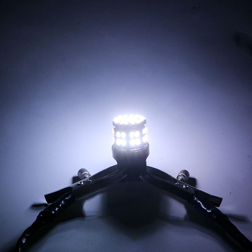 1 Pair Car LED Brake Light Stop Rear Bulb Auto Turn Signal Lamp Backup Reserve Lights 50SMD W21/5W T20 7443