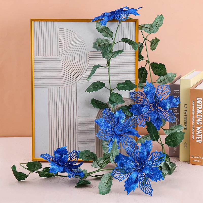 Christmas Party Decor With Hollow Glitter Vines For Seasonal Home Accent