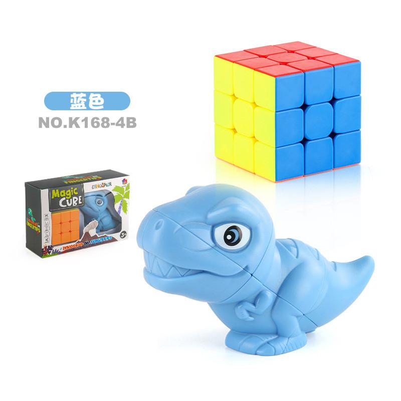 

Educational And Entertaining Children s 2 In 1 Dinosaur Puzzle Cube Set For Brain Development Blue