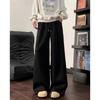 Pantaloni della tuta larghi unisex a vita alta con coulisse Pantaloni casual
