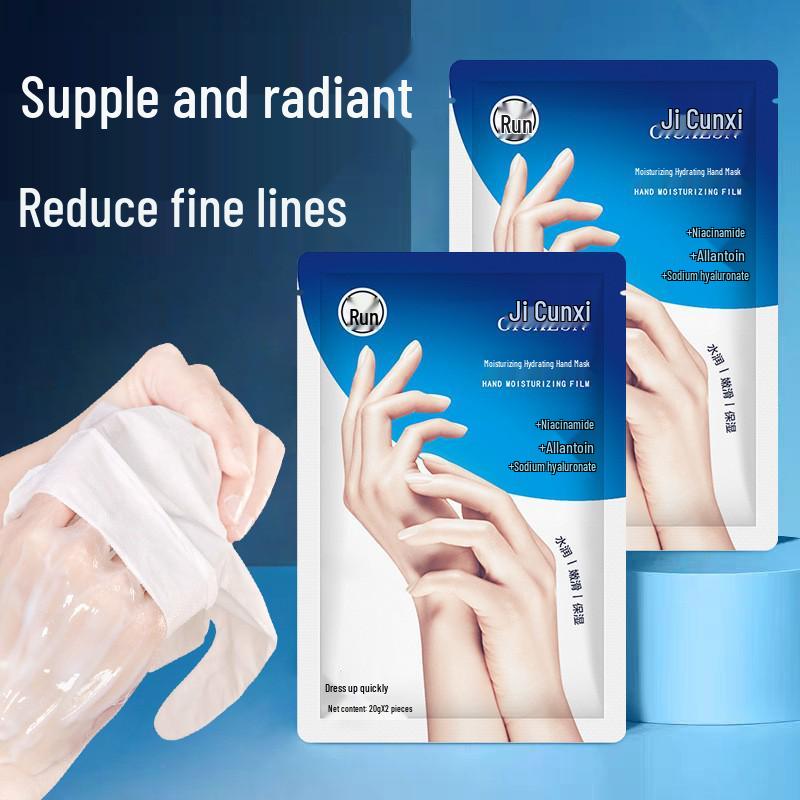 Niacinamide Brightening Moisturizing Hand Mask for Soft, Smooth Hands & Fine Line Care, Ideal for Nail Art.