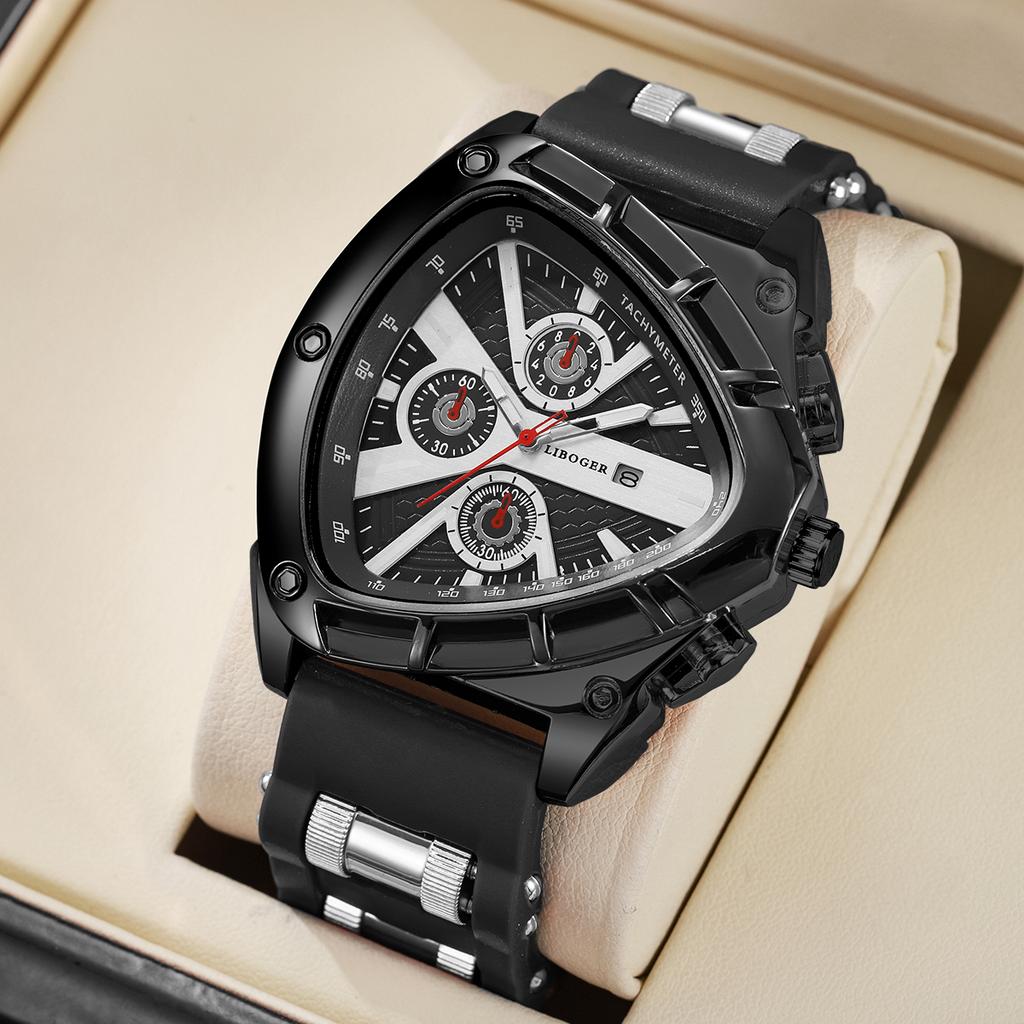 Fashion Silicone Strap Men Sports Watches Casual Arabic Dial Man Wristwatch With Calendar Reloj Hombre(Without Box)