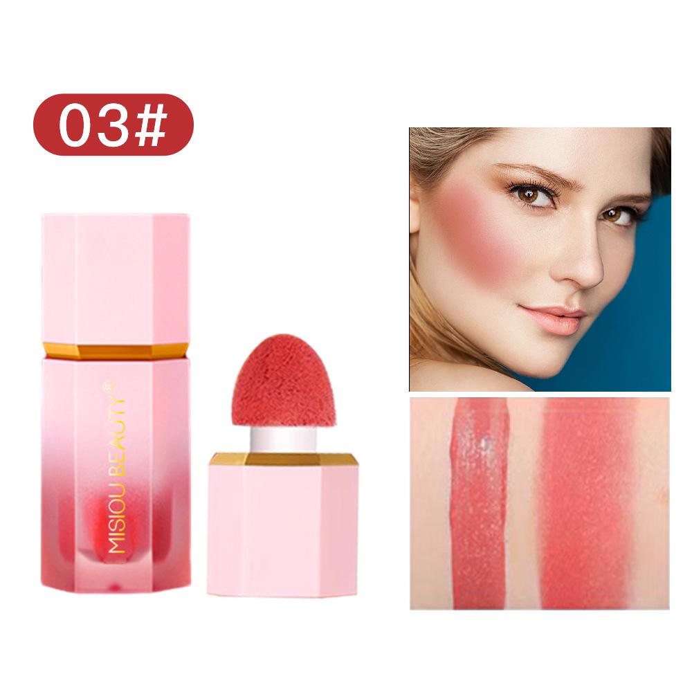 Rosy Puff Waterproof Contouring & Highlighting Blush Stick - Long-lasting, Non-fading, Natural Liquid Cream Formula
