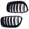 Car Front Kidney Grille Grill For BMW 5 Series F10 F11 F18 520d 530d  540i 2010 2011 2012 2013 2014 2015 2016 Dual Slats