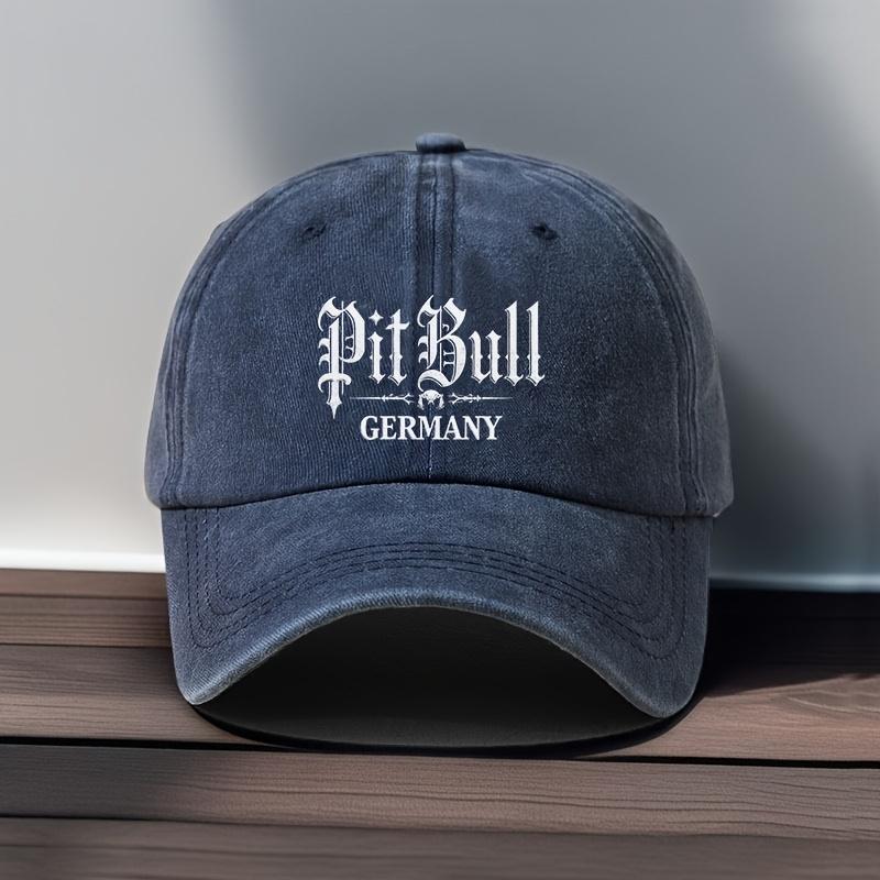 A Unisex Adjustablesize  Cap with a Stylish Pit Bull Print Vintage Design Suitable for Outdoor Casual Wear