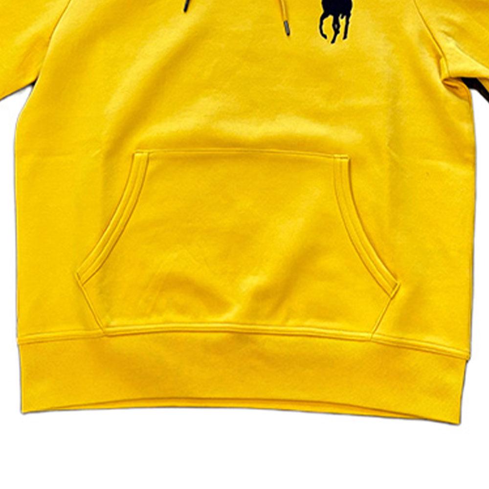 Polo Ralph Lauren Big Pony Logo Embroidered Hooded Long Sleeve Sweatshirt Men Sweatshirt Yellow 710883343-007
