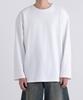 UNDEROFF Layered Crew Neck Long Sleeve Plain T-Shirt White