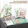New Watercolor Painting Book Set Paint Art Watercolor Books Painting Kit Watercolor Coloring Book for Painting Enthusiast Adults